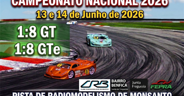 3ª Prova do Campeonato Nacional 1/8 GT e Trofeu 1/8 GTE